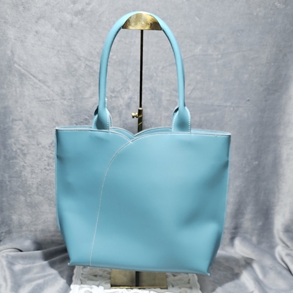 MELLOW WORLD | PETA APPROVED VEGAN LEATHER ALLURE TULIP TOTE BAG - Picture 2 of 16